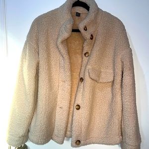 NWOT Shein Oversized Teddy Jacket Size S !!